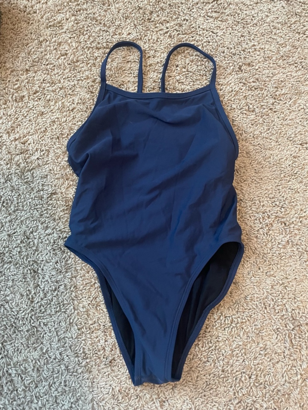 Jolyn Clothing Blue One-Piece Swim Suit in SZ 32/M in gently used condition